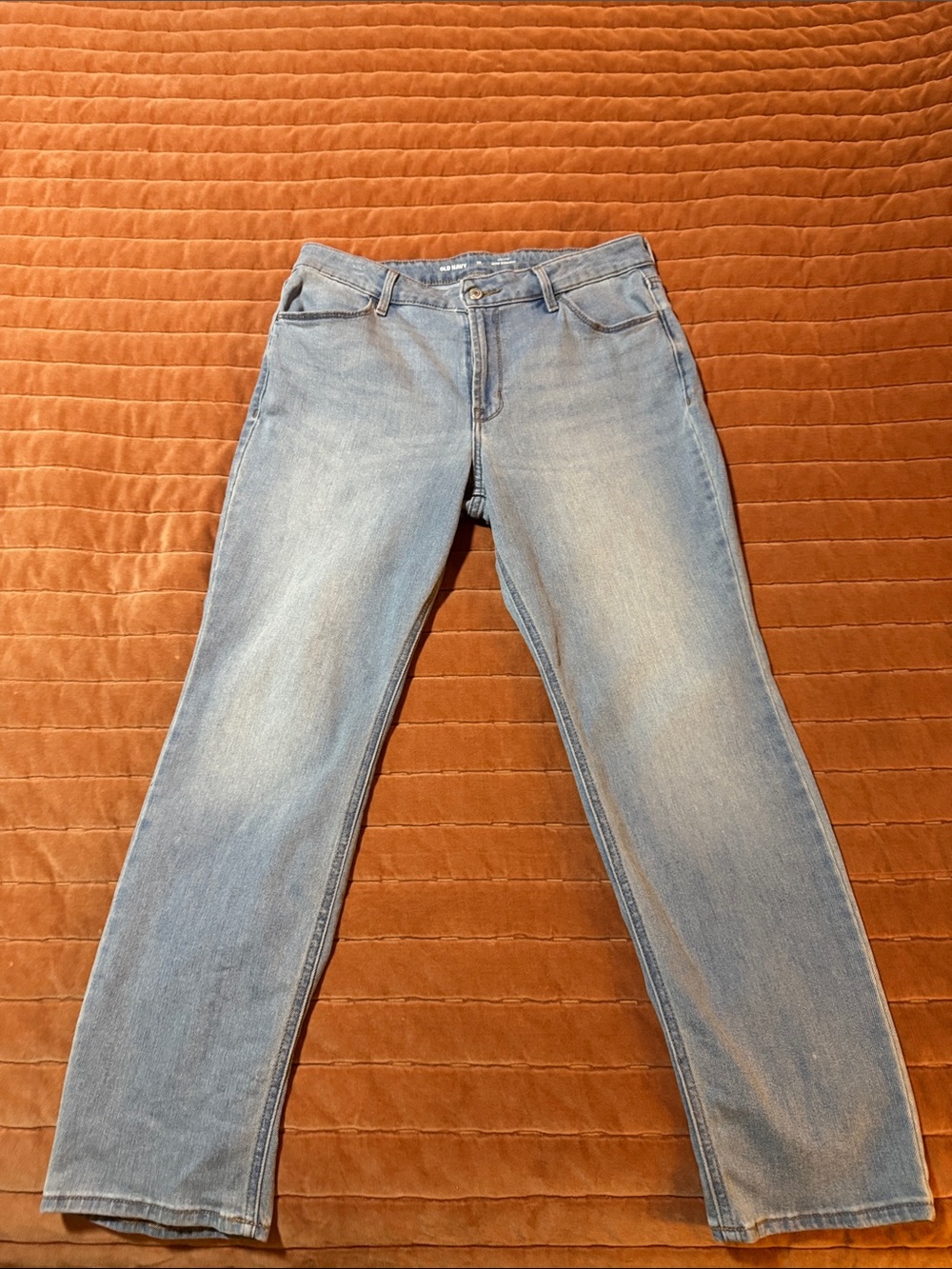 Old Navy High Rise Light Blue Women's Straight-Leg Jeans 12 P